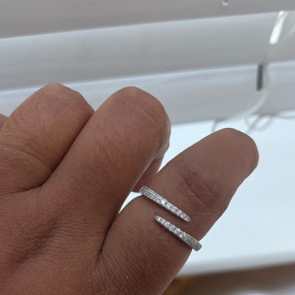 Ring Concierge Open Diamond Wrap Ring- white gold - Picture 8 of 9